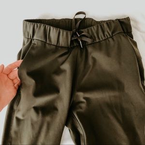 LULULEMON DARK OLIVE ON THE FLY PANTS